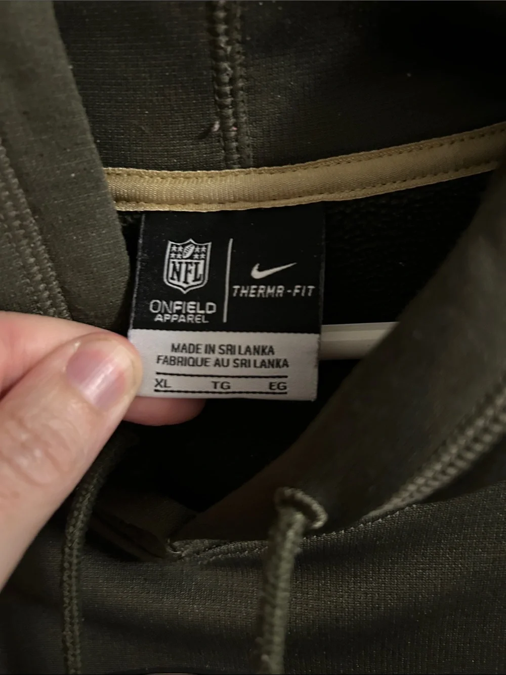 Nike salute to service Olive Green Green Bay Packers  Hoodie
